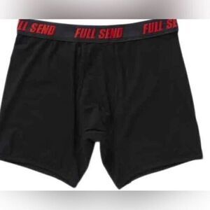 NWT Full Send Men’s Black Boxer Brief Underwear - Size Large